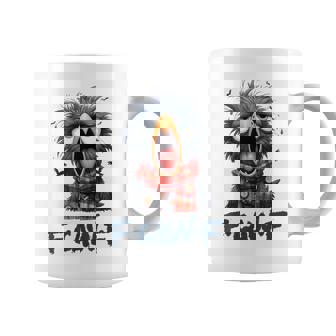 F-Caw-F Cuervo Negro Pájaro Negro Divertido Cuervo F-Caw-F Taza de café - Regaloses