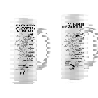 F22 ラプター戦闘機 ジェット仕様 軍用飛行機 F22 ラプター コーヒーマグ - Kawaiitshirt