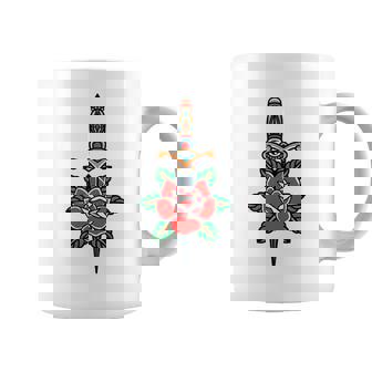 Fake Friends アメリカントラディショナルタトゥー オールドスクールフラッシュ コーヒーマグ - Kawaiitshirt