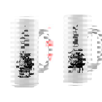 Faro Ovejas Ovejas Marítimo Faros In Mangas Taza de café - Regaloses
