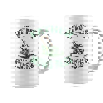 Father Mows Best Lawn Care Dad Mowing Father Day Garden Dad Coffee Mug - Monsterry