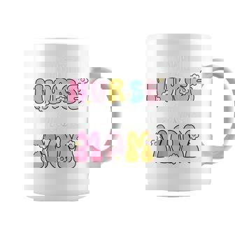 My Favorite Nurse Calls Me Mom Nursing Healthcare Groovy Coffee Mug - Thegiftio UK