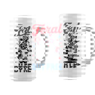 Feral But Free Raccoon 4Th July Toddler Boy Youth N Coffee Mug - Thegiftio UK