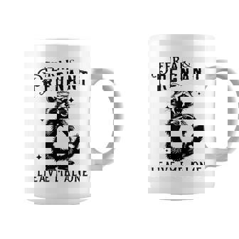 Feral And Pregnant Pregnant Pregnancy Mom Racoon Coffee Mug - Thegiftio