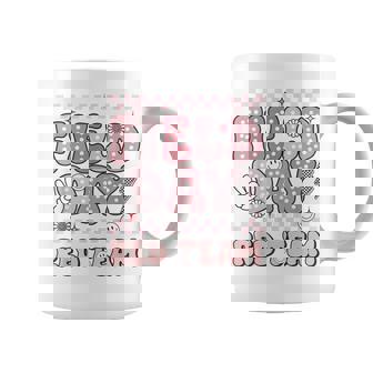 Field Day Red Team Groovy Smile Face Checkered Students Coffee Mug | Mazezy