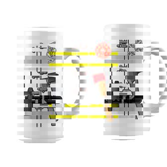 Firefighter Uniform Costume Halloween Fireman Coffee Mug - Seseable