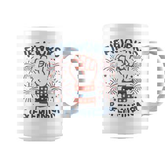 Fireworks & Feminism Patriotic Feminist 4Th Of July Womens Coffee Mug - Thegiftio