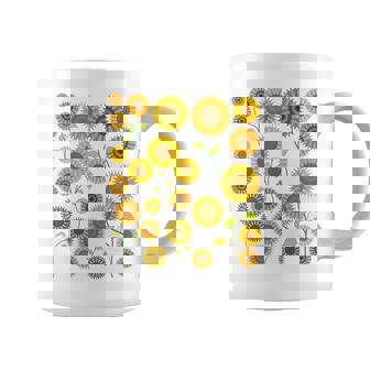Floral Aestheticsintage Sunshine Flower Fleur Tournesol Tasse - Cadeauxyz