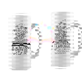 Floral Book A New Chapter Begins Retired Retirement Teacher Coffee Mug | Mazezy