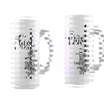 Flutisst Jolie Flûte Et Fleurs Joueur De Flûte Tasse - Cadeauxyz