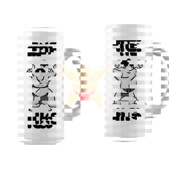 Free Hugs おもしろ相撲力士 相撲ハグ カワイイ相撲ハグ コーヒーマグ - Kawaiitshirt