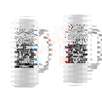 French Bulldog Usa American Flag Fireworks 4Th Of July Coffee Mug - Monsterry