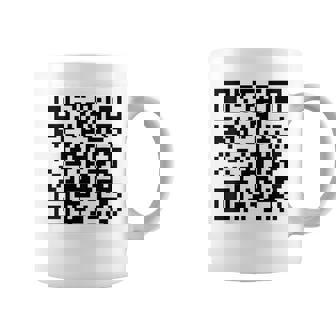 Fu Qr スキャンコード 皮肉ユーモア Fuバックプリント コーヒーマグ - Kawaiitshirt