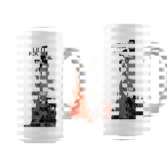 Fuck It Witch Is Burning In Flames Girl Smoking Coffee Mug | Seseable CA