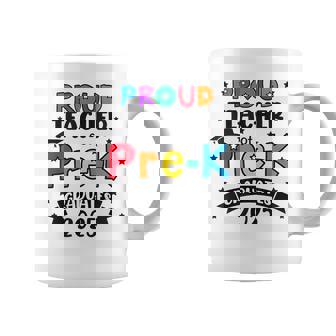 Graduation Proud Teacher Of Pre-K Graduates Student Coffee Mug - Thegiftio