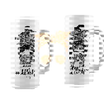 Lolli Life Bleached Leopard Messy Bun Mother's Day Coffee Mug - Thegiftio UK