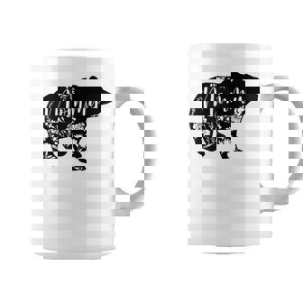 Mommy Bear Flowers Nana Mama Happy Women Coffee Mug - Monsterry