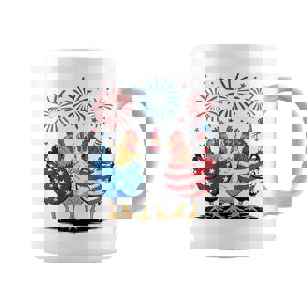 Patriotic Chickens Usa Flag 4Th Of July Chicken Lover Coffee Mug | Mazezy
