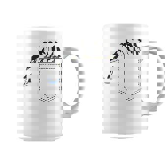 Penguin Pocket Cute Diving Penguin Animal Lover Coffee Mug - Monsterry