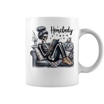Skeleton Homebody Anti Social Club Women Coffee Mug - Thegiftio