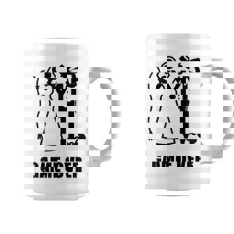 Game Over Jga Recién Casados Látigo Cerveza B Taza de café - Regaloses