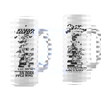 Gardening Because Punching People Is Wrong Coffee Mug - Monsterry