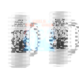 Girl Will Be Girls Patriotic Feminist 4Th Of July Usa Women Coffee Mug | Mazezy