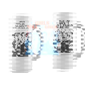 Girl Will Be Girls Patriotic Feminist 4Th Of July Womens Coffee Mug | Mazezy