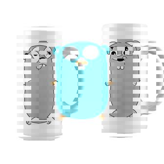 Go Golang プログラミング言語ロゴ マスコットゴファー コーヒーマグ - Kawaiitshirt