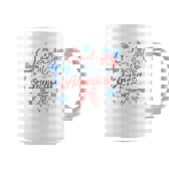 God Bless America コケットボウ 7月4日 キリスト教の愛国心 コーヒーマグ - Kawaiitshirt