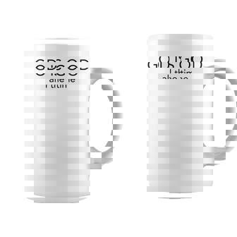 God Is Good All The Time ミニマルなクリスチャン コーヒーマグ - Kawaiitshirt