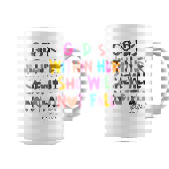 God Is Within Her She Will Not Fall Coffee Mug - Monsterry