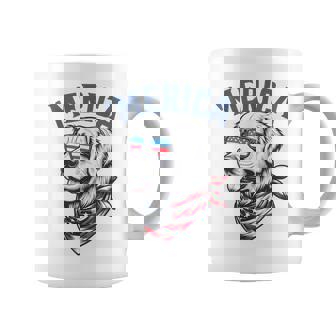 Golden Retriever 4Th Of July Merica Usa Sunglasses Coffee Mug - Monsterry