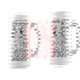 Groovy Axolotl Kawaii Just A Girl Who Loves Axolotls Coffee Mug - Monsterry