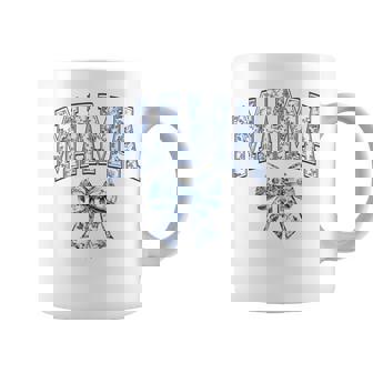 Groovy Mama Coquette Bow Blue Floral Mother's Day Mom Life Coffee Mug | Mazezy