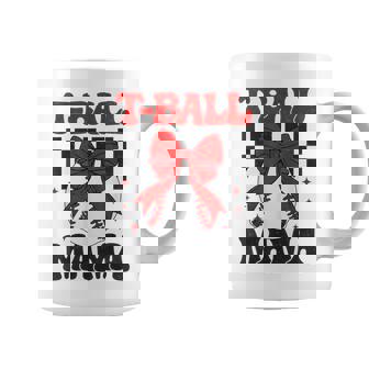 Groovy Tball Mom Softball T-Ball Mama Checkered Coffee Mug - Thegiftio UK
