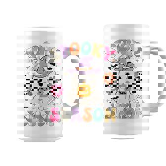 Groovypookyeason レトロ ゴースト 持株 パンプキン ハロウィン コーヒーマグ - Kawaiitshirt