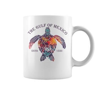 Gulf Of Mexico Turtle Vintage Coffee Mug - Monsterry