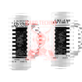 Hard Techno Rave Distorsionar La Mente Destruir Elistema Taza de café - Regaloses