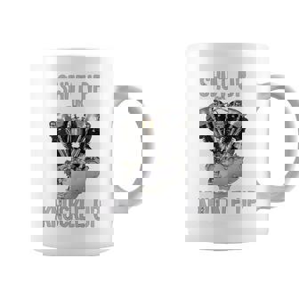 Hd-Twin シャットアップまたはナックルアップ ナックルヘッド レトロ バイカーギア コーヒーマグ - Kawaiitshirt