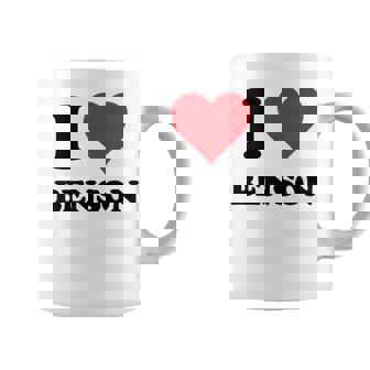 I Heart Benson Primer Nombre I Love Cosas Personalizadas Taza de café - Regaloses