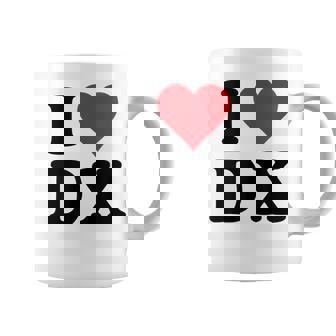 I Heart Dx Initials I Love DX First And Last Name D X コーヒーマグ - Kawaiitshirt
