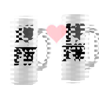 I Heart Fw Initials I Love FW First And Last Name F W コーヒーマグ - Kawaiitshirt