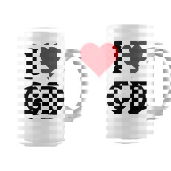 I Heart Gd Initials I Love GD First And Last Name G D コーヒーマグ - Kawaiitshirt