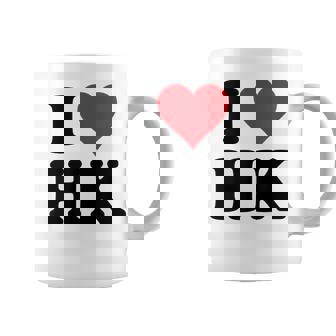 I Heart Hk Initials I Love HK First And Last Name H K コーヒーマグ - Kawaiitshirt