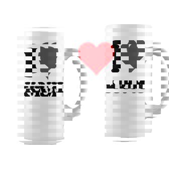 I Heart Kurumi ファーストネーム I Love パーソナライズ コーヒーマグ - Kawaiitshirt