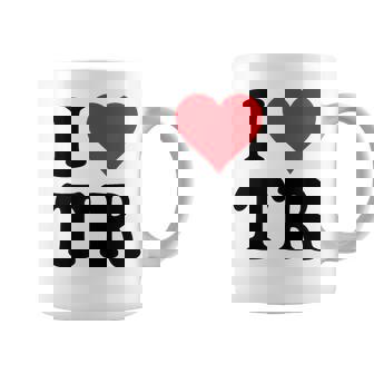 I Heart Tr Initials I Love TR First And Last Name T R コーヒーマグ - Kawaiitshirt