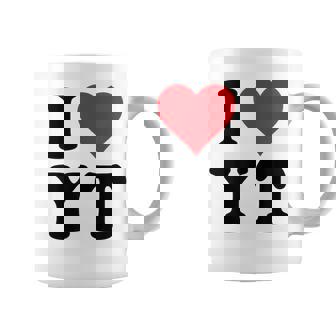 I Heart Yt Initials I Love YT First And Last Name Y T コーヒーマグ - Kawaiitshirt