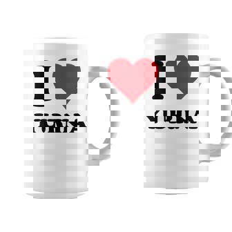 I Heart Yurina ファーストネーム I Love パーソナライズ コーヒーマグ - Kawaiitshirt