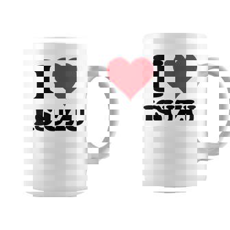 I Heart いすゞ ファーストネーム I Love パーソナライズ コーヒーマグ - Kawaiitshirt